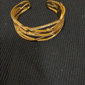 Gold and diamond bracelet